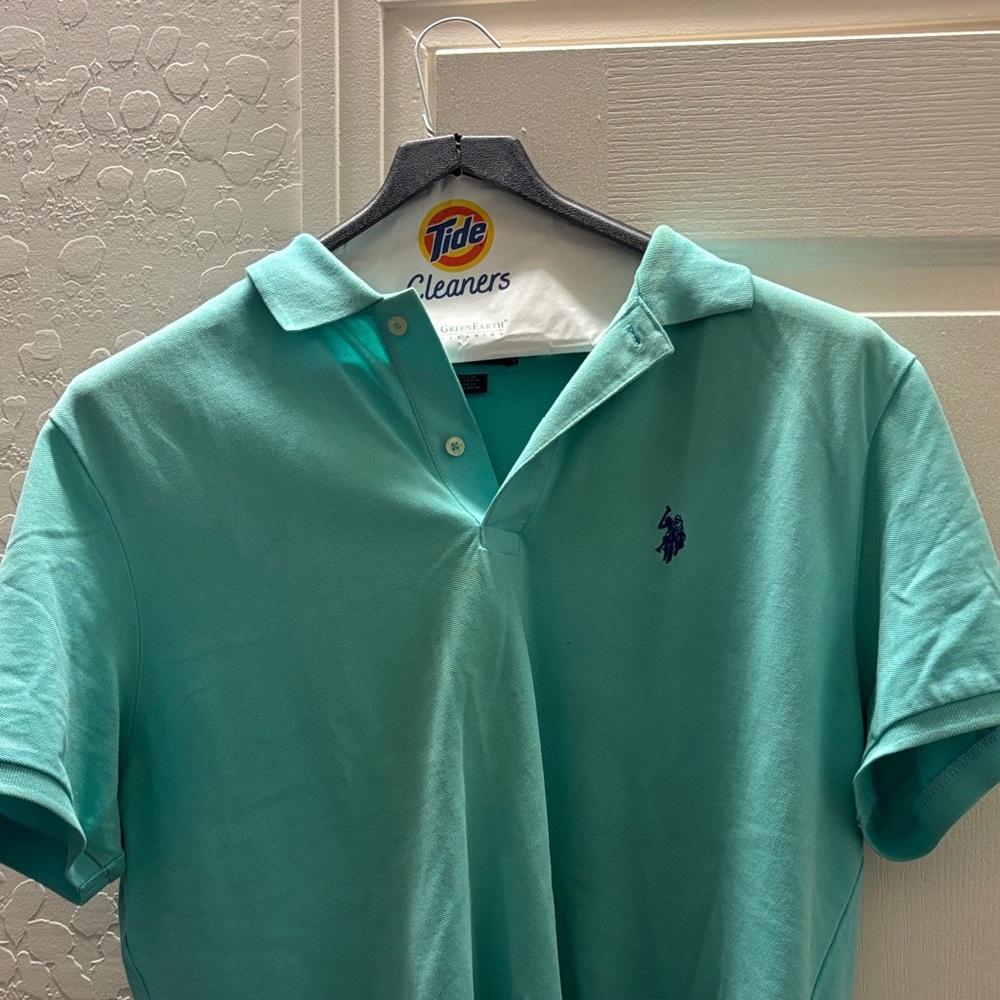 Polo by Ralph Lauren Men's Aqua Polo Shirt